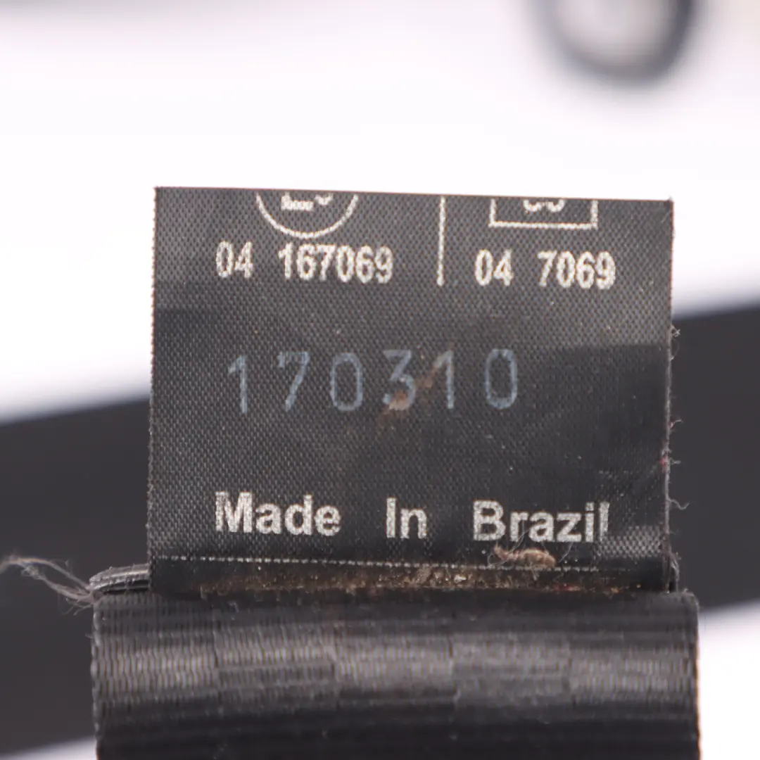 VW Volkswagen Fox 5Z Seatbelt Front Right O/S Seat Belt Black - SKU RHD-5Z0857706B - Part number 5Z0857706B