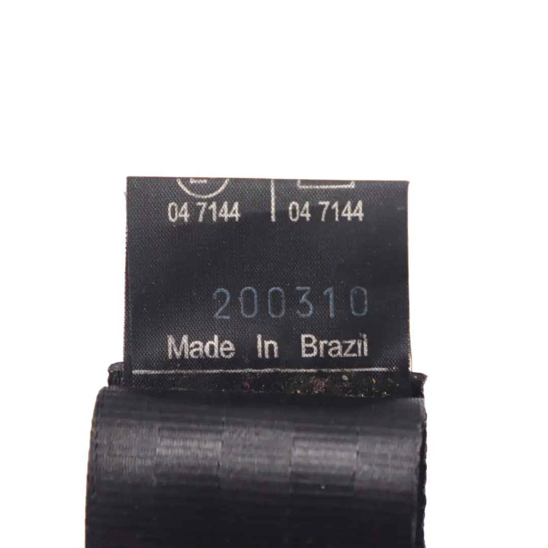 Volkswagen VW Fox 5Z Rear Seatbelt Right O/S Seat Belt Black - SKU 5Z0857806C - Part number 5Z0857806C