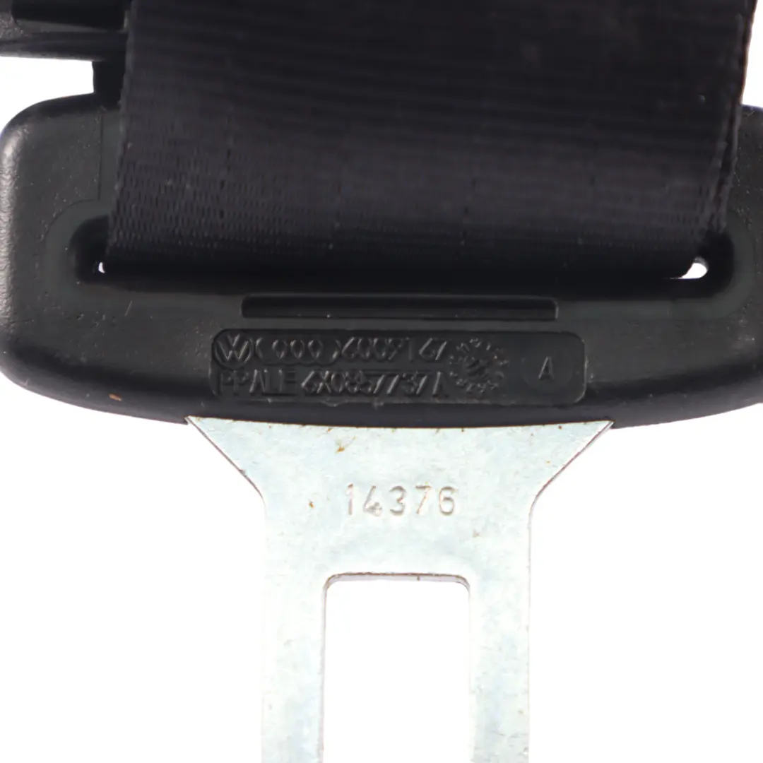 Volkswagen VW Fox 5Z Rear Seatbelt Right O/S Seat Belt Black - SKU 5Z0857806C - Part number 5Z0857806C
