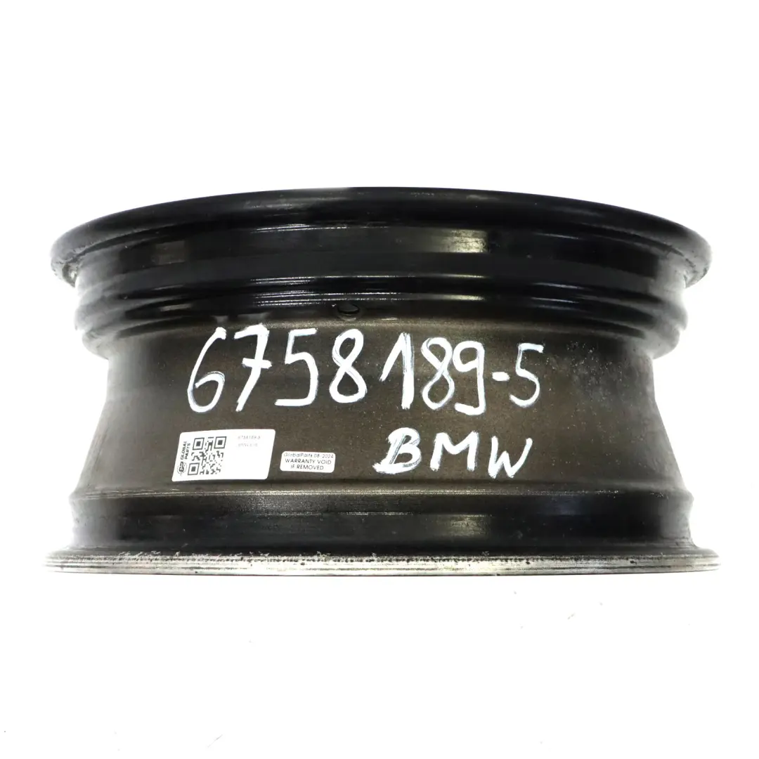 Alloy Wheel Rim 16" Star Spoke 104 ET:47 7J to BMW Z4 E85 Black with Part number 6758189 BMW Z4 E85 Black Alloy Wheel Rim 16" Star Spoke 104 ET:47 7J - SKU 6758189-5 - Part number 6758189