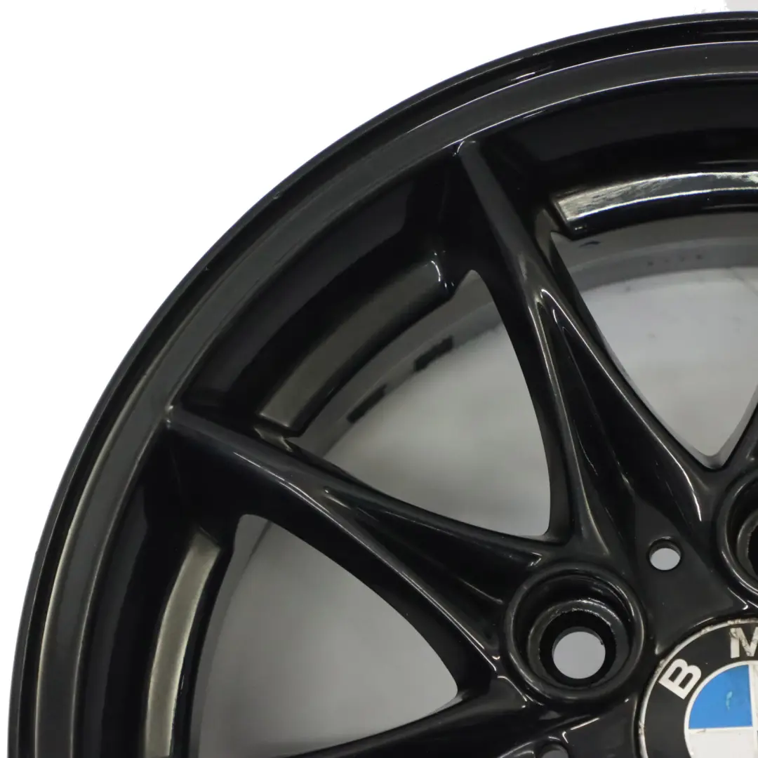 Alloy Wheel Rim 16" Star Spoke 104 ET:47 7J to BMW Z4 E85 Black with Part number 6758189 BMW Z4 E85 Black Alloy Wheel Rim 16" Star Spoke 104 ET:47 7J - SKU 6758189-6 - Part number 6758189