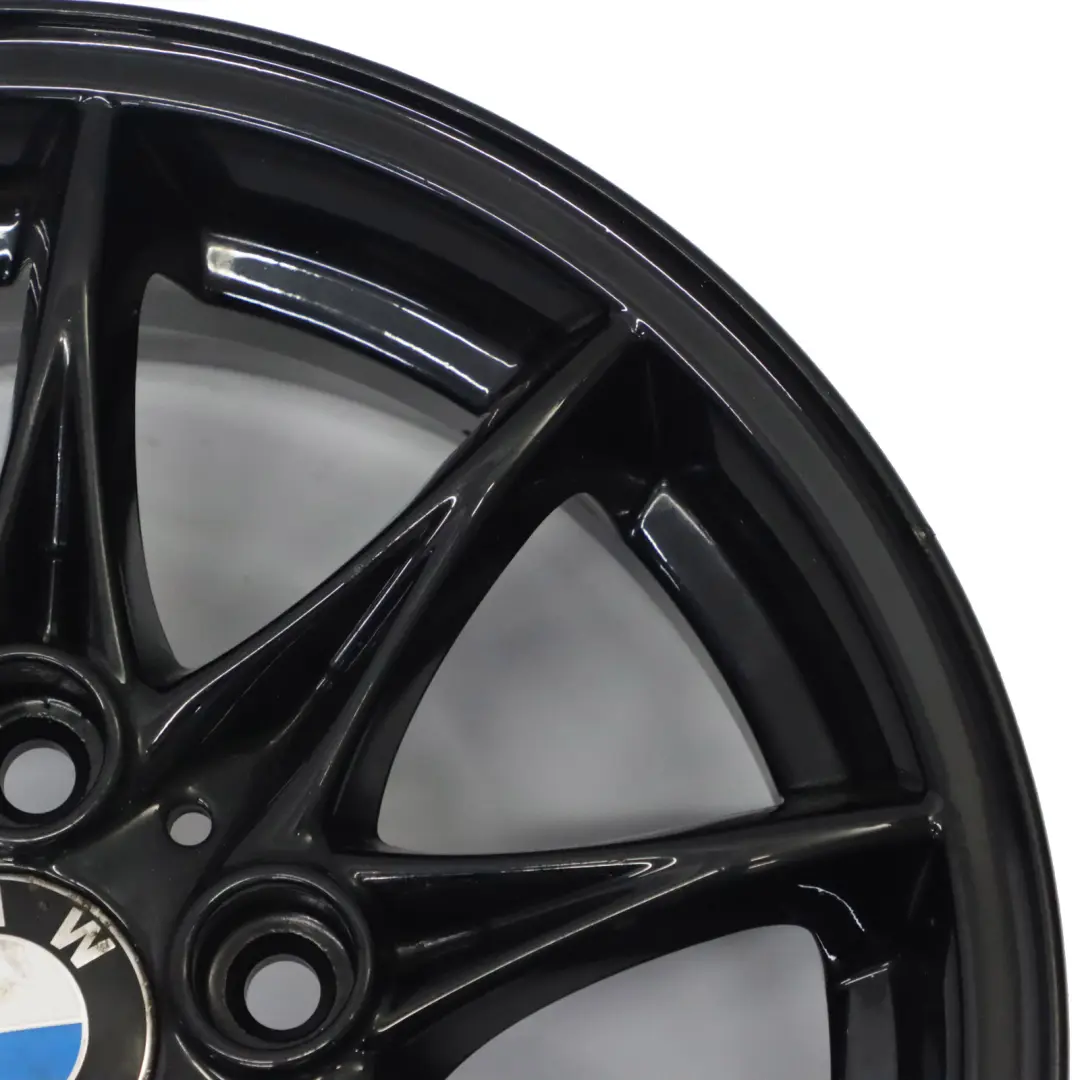 Alloy Wheel Rim 16" Star Spoke 104 ET:47 7J to BMW Z4 E85 Black with Part number 6758189 BMW Z4 E85 Black Alloy Wheel Rim 16" Star Spoke 104 ET:47 7J - SKU 6758189-6 - Part number 6758189