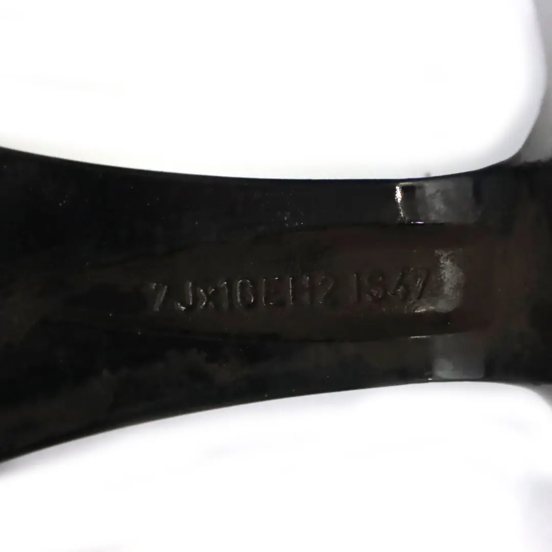 Alloy Wheel Rim 16" Star Spoke 104 ET:47 7J to BMW Z4 E85 Black with Part number 6758189 BMW Z4 E85 Black Alloy Wheel Rim 16" Star Spoke 104 ET:47 7J - SKU 6758189-7 - Part number 6758189