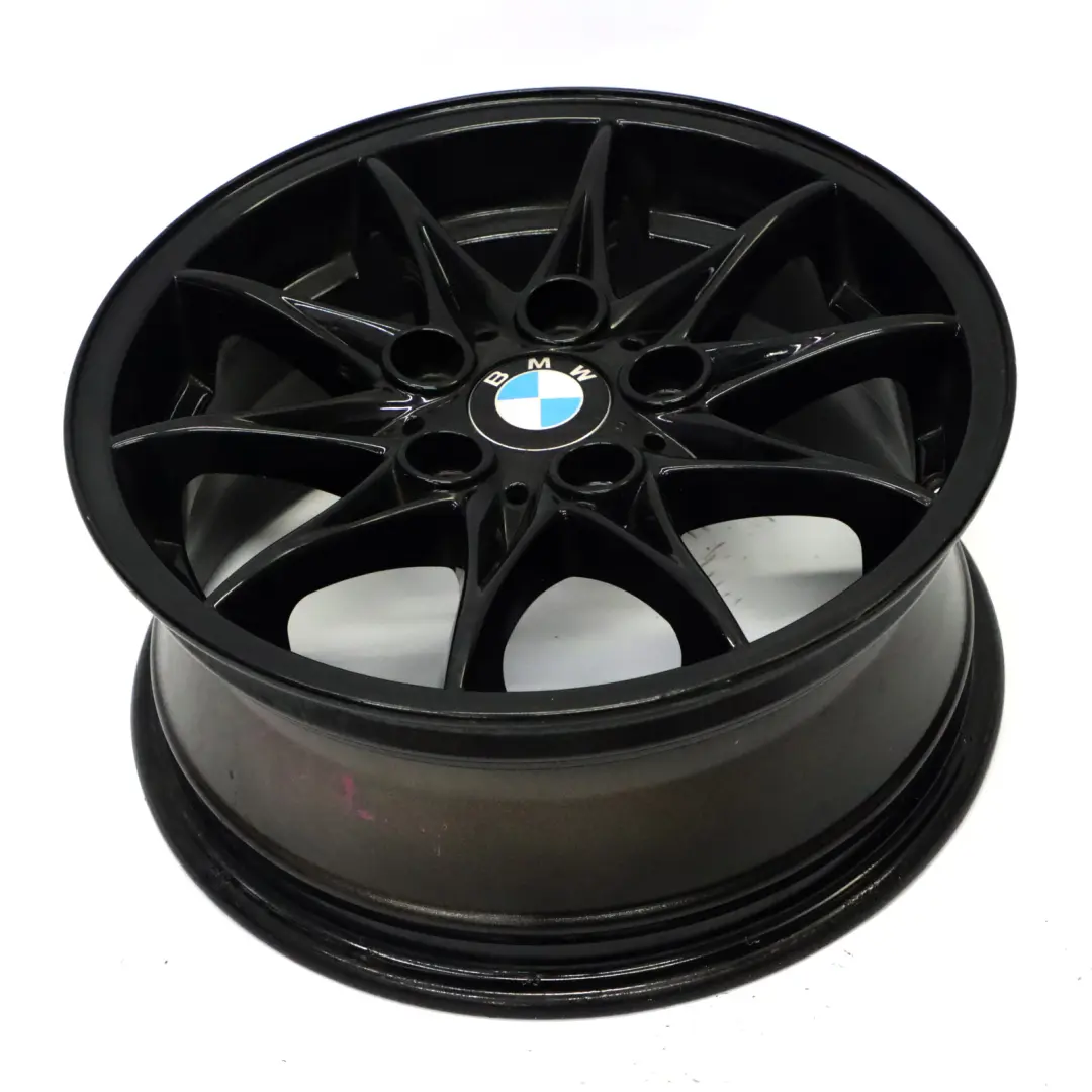 Alloy Wheel Rim 16" Star Spoke 104 ET:47 7J to BMW Z4 E85 Black with Part number 6758189 BMW Z4 E85 Black Alloy Wheel Rim 16" Star Spoke 104 ET:47 7J - SKU 6758189-7 - Part number 6758189