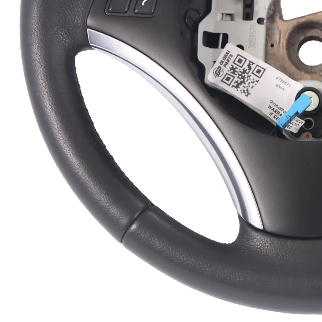 Calefactado Cuero Negro Sport Multifunción para Volante BMW E81 E87 E90 LCI E92 con número de pieza 6795571 Volante BMW E81 E87 E90 LCI E92 Calefactado Cuero Negro Sport Multifunción - SKU 6795571 - Número de pieza 6795571