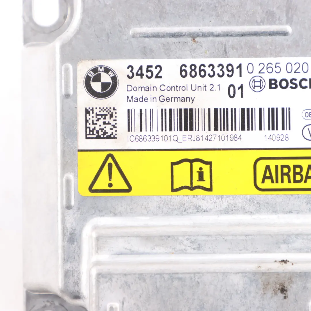 Module BMW F20 F22 F30 F32 F36 Domain Control Unit Module ICM Plus to Air with Part number 6863391 Air Module BMW F20 F22 F30 F32 F36 Domain Control Unit Module ICM Plus - SKU 6863391 - Part number 6863391