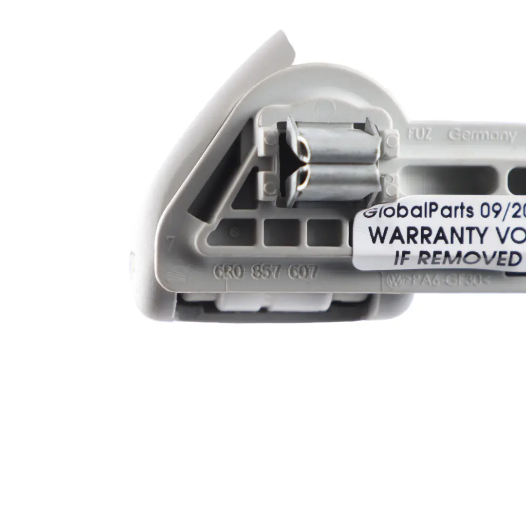 Volkswagen Polo 6R Rear Left Right N/O/S Headliner Grab Handle Grey - SKU 6R0857607-2 - Part number 6R0857607