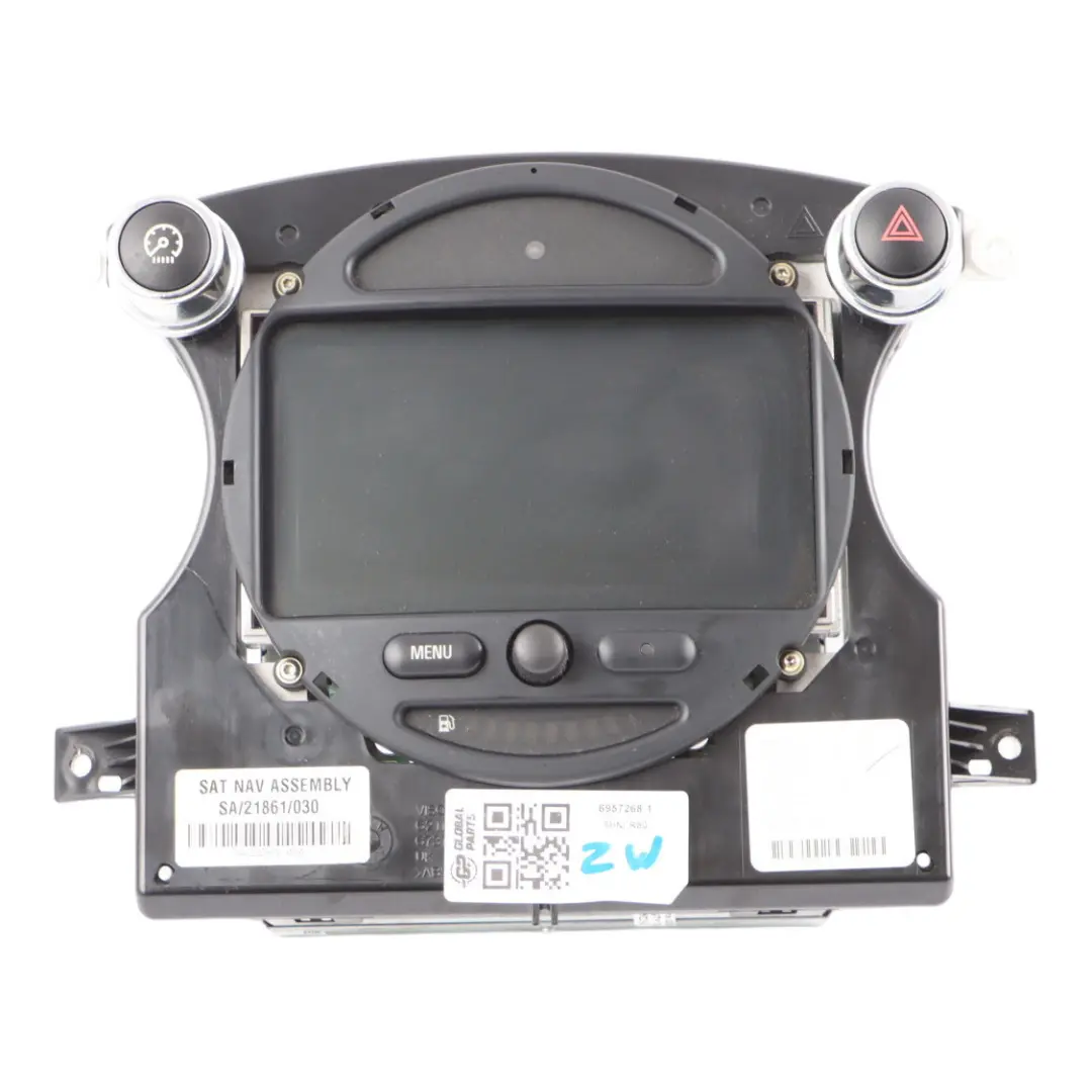 Sat Nav GPS Dashboard Display Head Unit Frame Cover to Mini R50 R52 R53 with Part number 6957268 Mini R50 R52 R53 Sat Nav GPS Dashboard Display Head Unit Frame Cover - SKU 6957268-1 - Part number 6957268