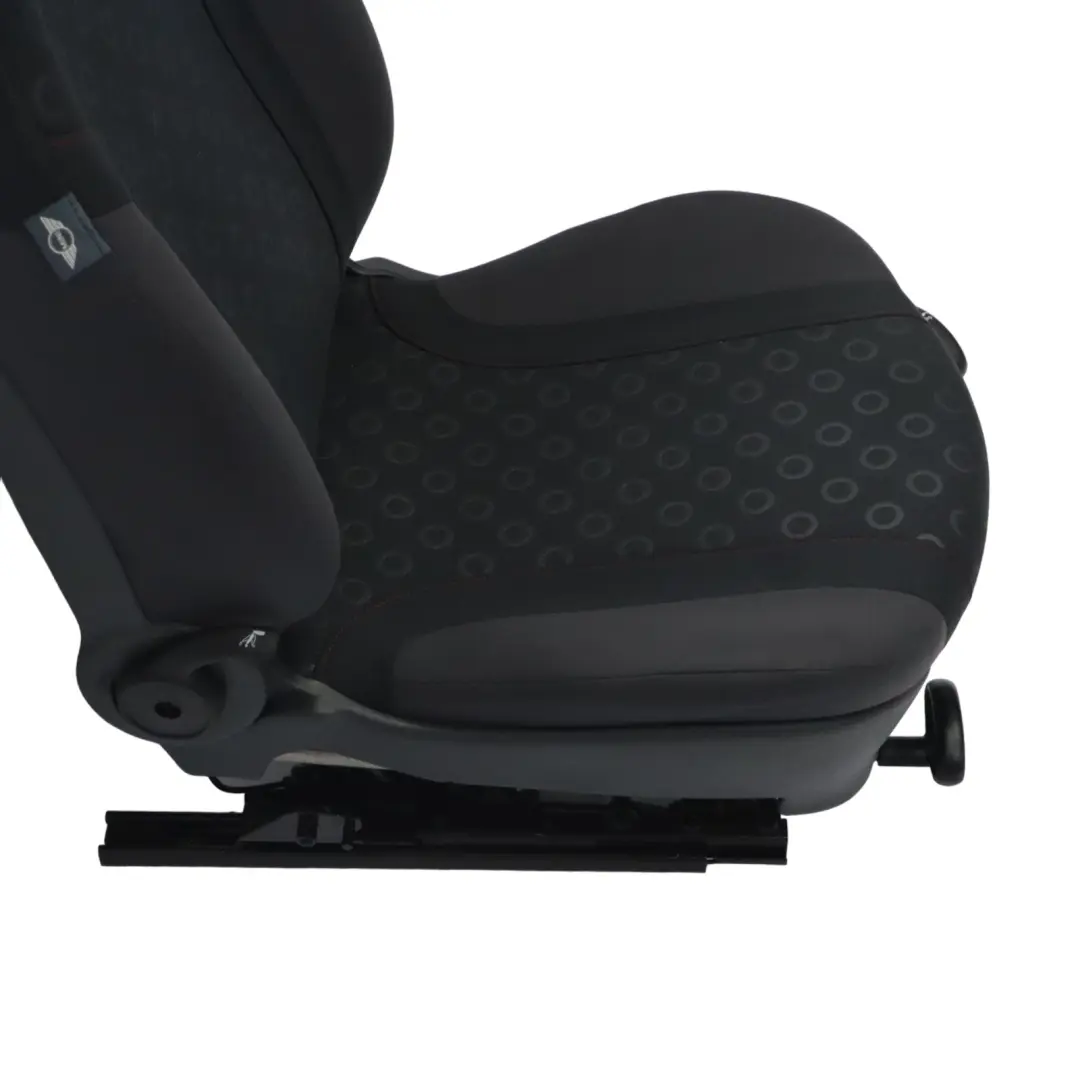 Mini Cooper One R50 Seat Front Left N/S Fabric Seven Panther Black Interior - SKU 6971151-1 - Part number 6971151