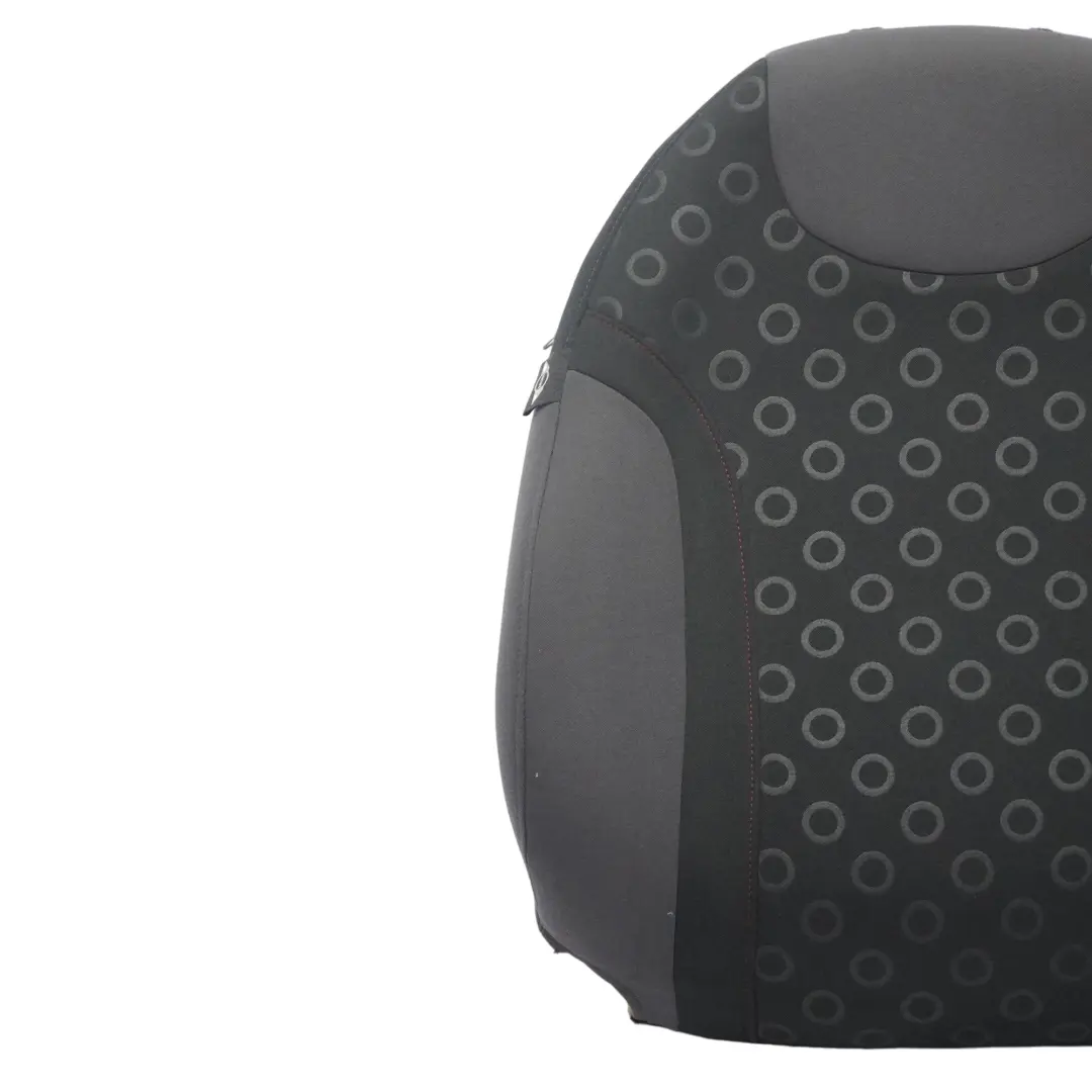 Backrest Front Left N/S Fabric Seven Panther Black Interior to Mini One R50 Seat with Part number 6971151 Mini One R50 Seat Backrest Front Left N/S Fabric Seven Panther Black Interior - SKU 6971151 - Part number 6971151