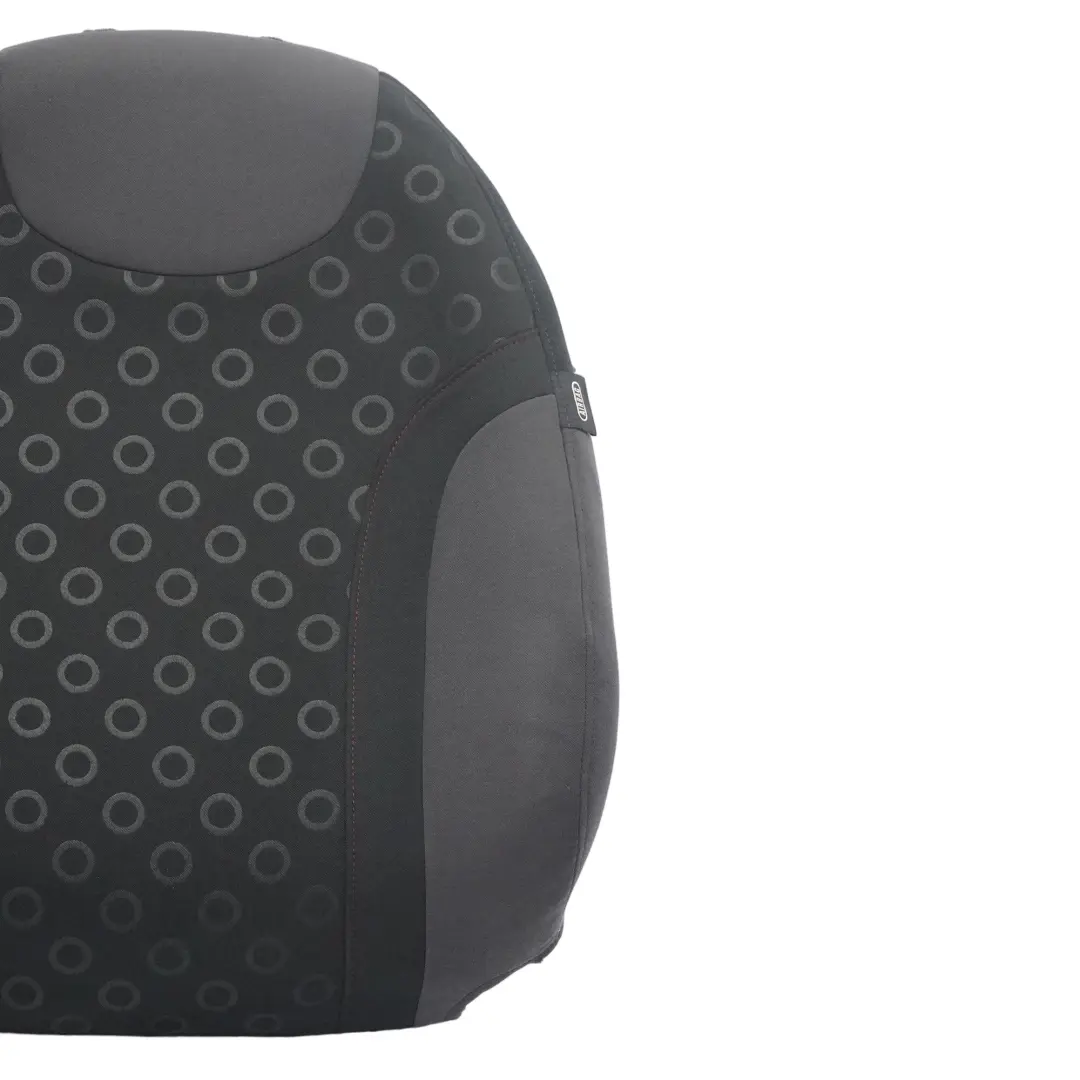 Backrest Front Left N/S Fabric Seven Panther Black Interior to Mini One R50 Seat with Part number 6971151 Mini One R50 Seat Backrest Front Left N/S Fabric Seven Panther Black Interior - SKU 6971151 - Part number 6971151