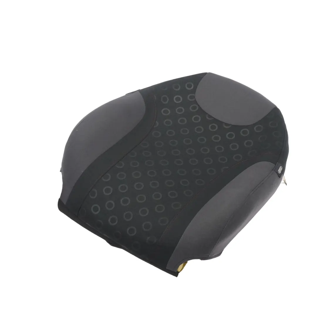 Backrest Front Left N/S Fabric Seven Panther Black Interior to Mini One R50 Seat with Part number 6971151 Mini One R50 Seat Backrest Front Left N/S Fabric Seven Panther Black Interior - SKU 6971151 - Part number 6971151