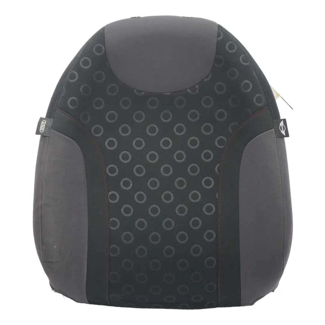 Backrest Front Right O/S Fabric Seven Panther Black Interior to Mini One R50 Seat with Part number 6971152 Mini One R50 Seat Backrest Front Right O/S Fabric Seven Panther Black Interior - SKU 6971152 - Part number 6971152