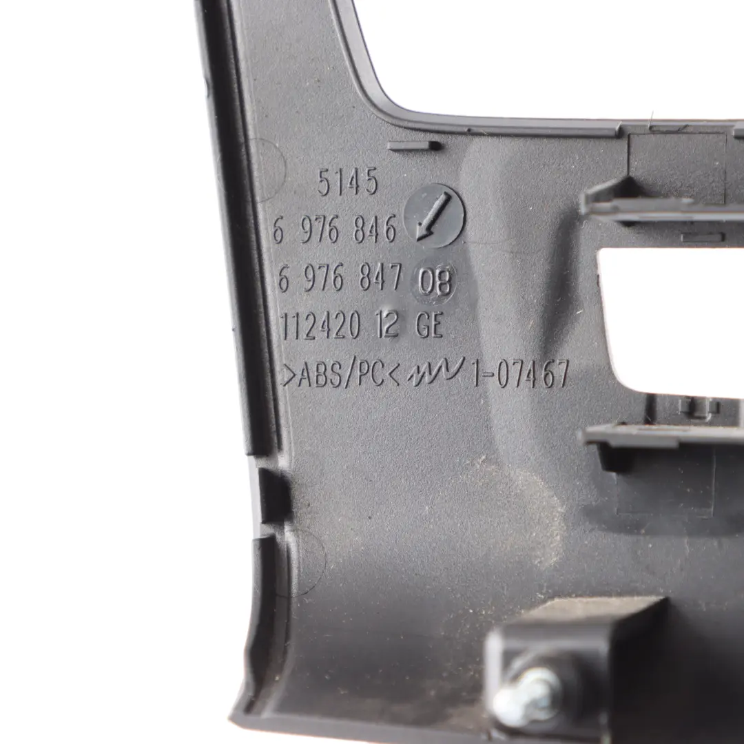 Front Dashboard Trim Switch Panel Surround Cover to BMW E88 with Part number 6976846 BMW E88 Front Dashboard Trim Switch Panel Surround Cover - SKU 6976846 - Part number 6976846