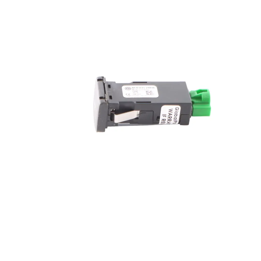 Volkswagen Polo 6C Centre Console Multimedia USB Port Socket Plug - SKU 6C0035249B - Part number 6C0035249