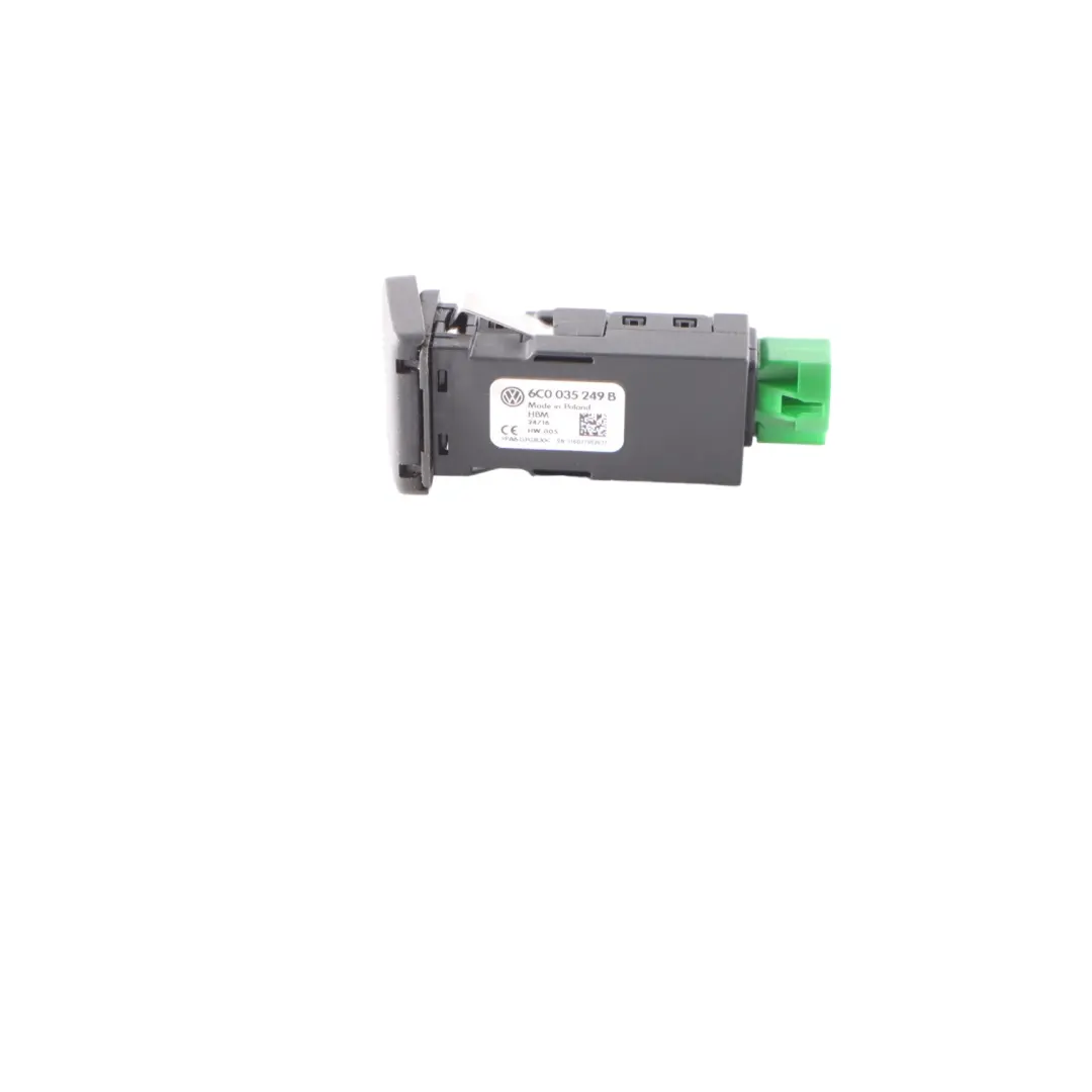 Volkswagen Polo 6C Centre Console Multimedia USB Port Socket Plug - SKU 6C0035249B - Part number 6C0035249