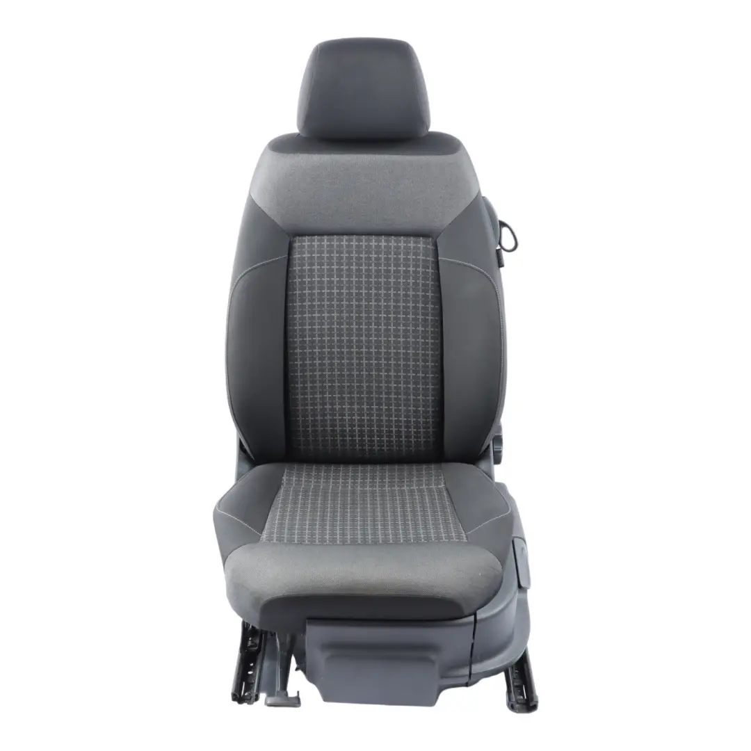 Front Left N/S 2 Door Fabric Cloth Titan Black Grey Art to Volkswagen Polo 6R Seat with Part number 6C0881806G Volkswagen Polo 6R Seat Front Left N/S 2 Door Fabric Cloth Titan Black Grey Art - SKU 6C0881806G - Part number 6C0881806G