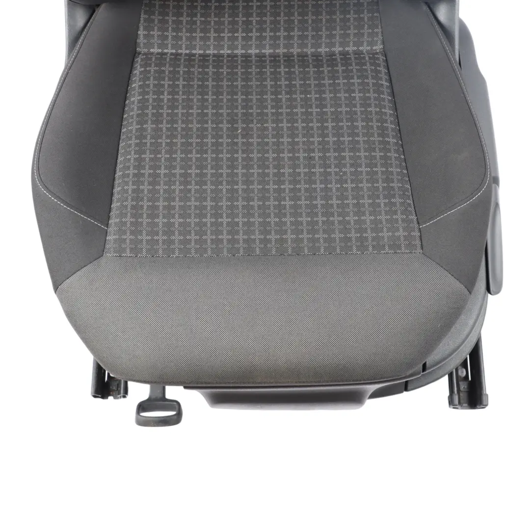 Front Left N/S 2 Door Fabric Cloth Titan Black Grey Art to Volkswagen Polo 6R Seat with Part number 6C0881806G Volkswagen Polo 6R Seat Front Left N/S 2 Door Fabric Cloth Titan Black Grey Art - SKU 6C0881806G - Part number 6C0881806G