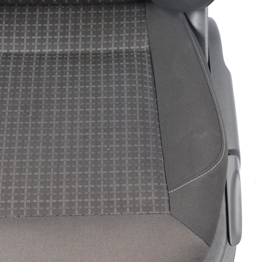 Front Left N/S 2 Door Fabric Cloth Titan Black Grey Art to Volkswagen Polo 6R Seat with Part number 6C0881806G Volkswagen Polo 6R Seat Front Left N/S 2 Door Fabric Cloth Titan Black Grey Art - SKU 6C0881806G - Part number 6C0881806G