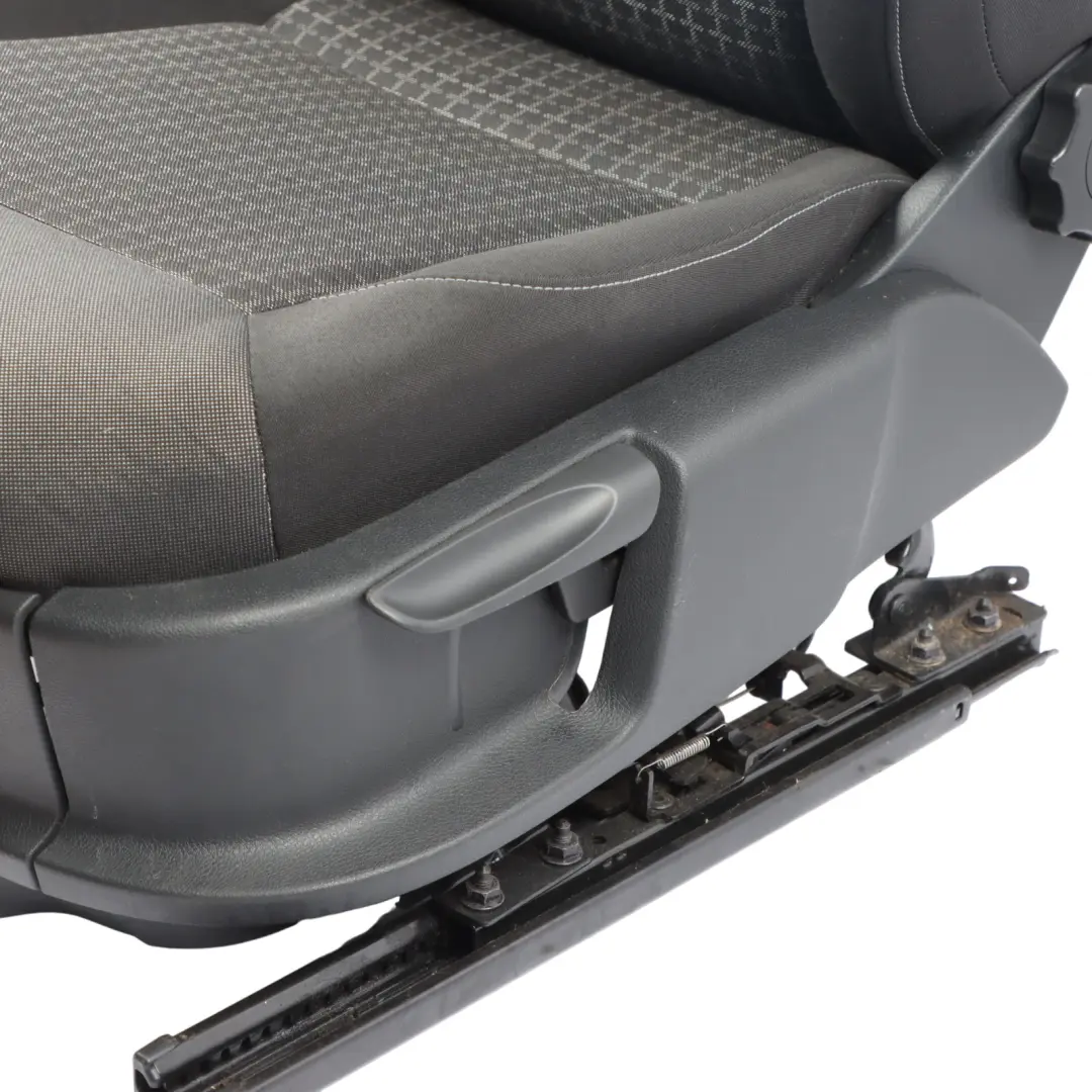 Front Left N/S 2 Door Fabric Cloth Titan Black Grey Art to Volkswagen Polo 6R Seat with Part number 6C0881806G Volkswagen Polo 6R Seat Front Left N/S 2 Door Fabric Cloth Titan Black Grey Art - SKU 6C0881806G - Part number 6C0881806G