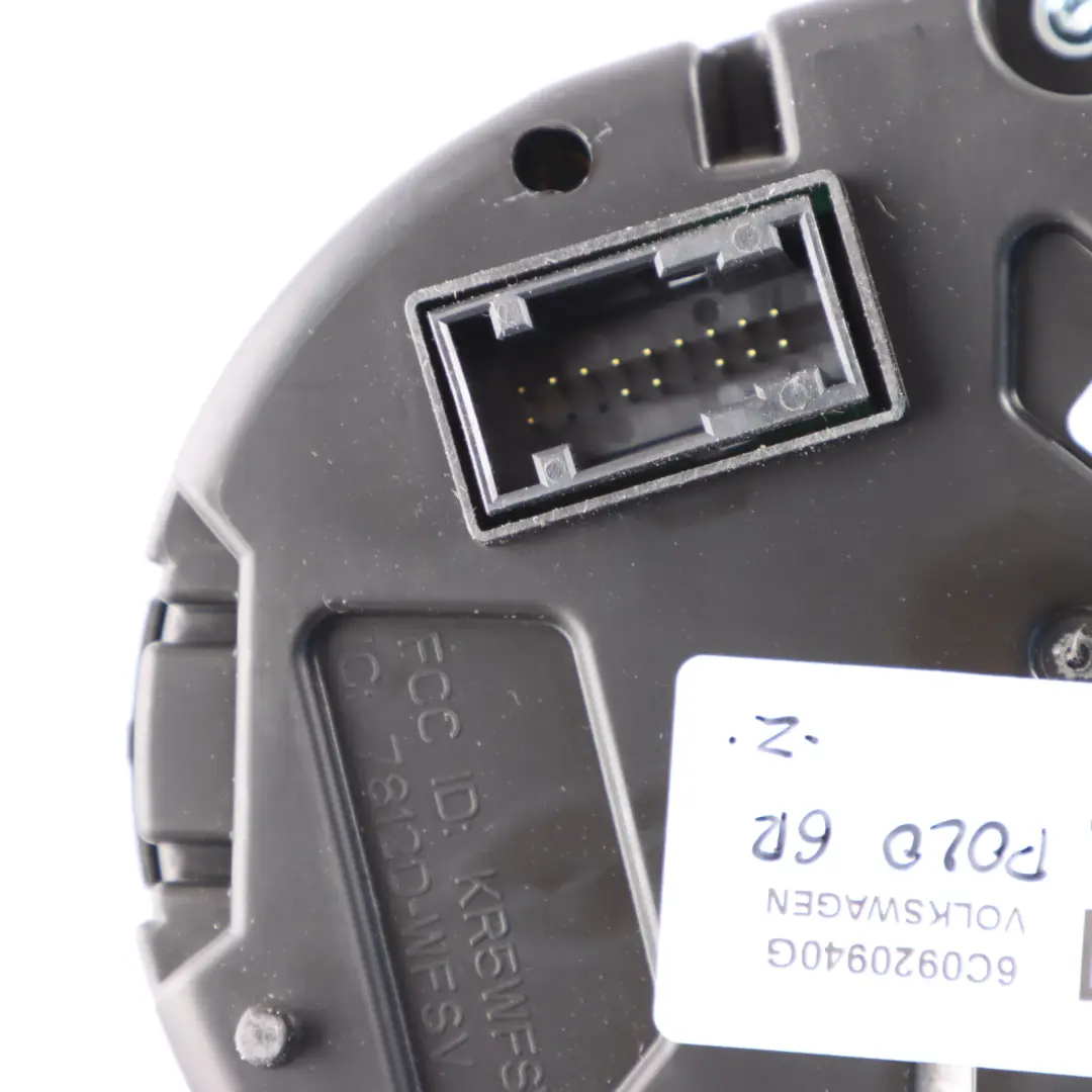 Volkswagen Polo 6R Petrol Instrument Cluster Speedo Meter Manual - SKU RHD-6C0920940G - Part number 6C0920940G