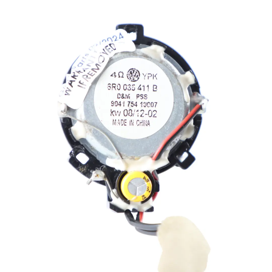 VW Volkswagen Polo 6R Głośnik Drzwi Lewy Przód - SKU 6R0035411B - Numer Części 6R0035411B
