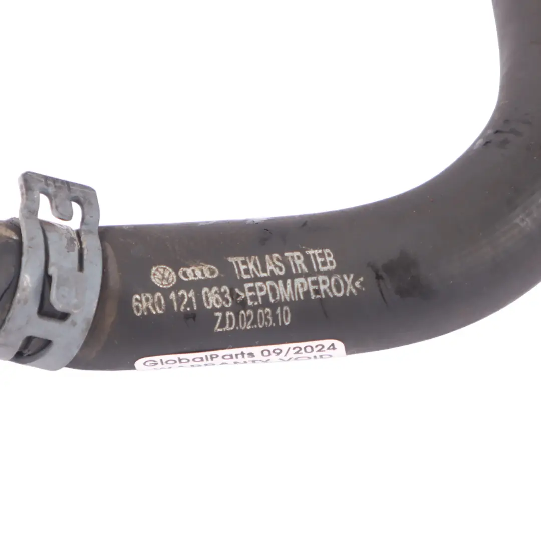 Audi A1 8X Water Pipe Hose Line Engine Cooling Coolant Unit Hose - SKU 6R0121063 - Part number 6R0121063