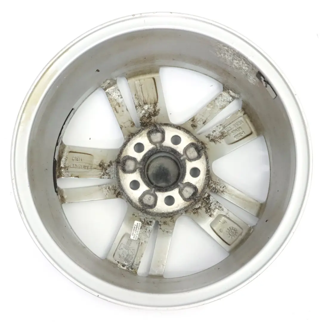 VW Volkswagen Polo 6 Cerchio in lega argento 15" ET:40 6J - SKU 6R060025AC-1 - Numero di parte 6R060025AC