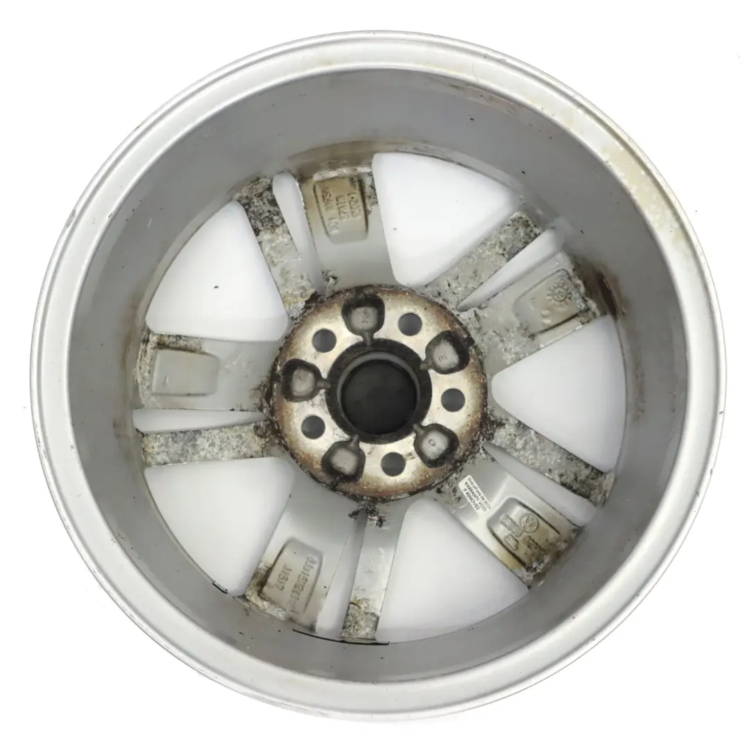 VW Volkswagen Polo 6 Cerchio in lega argento 15" ET:40 6J - SKU 6R060025AC-2 - Numero di parte 6R060025AC