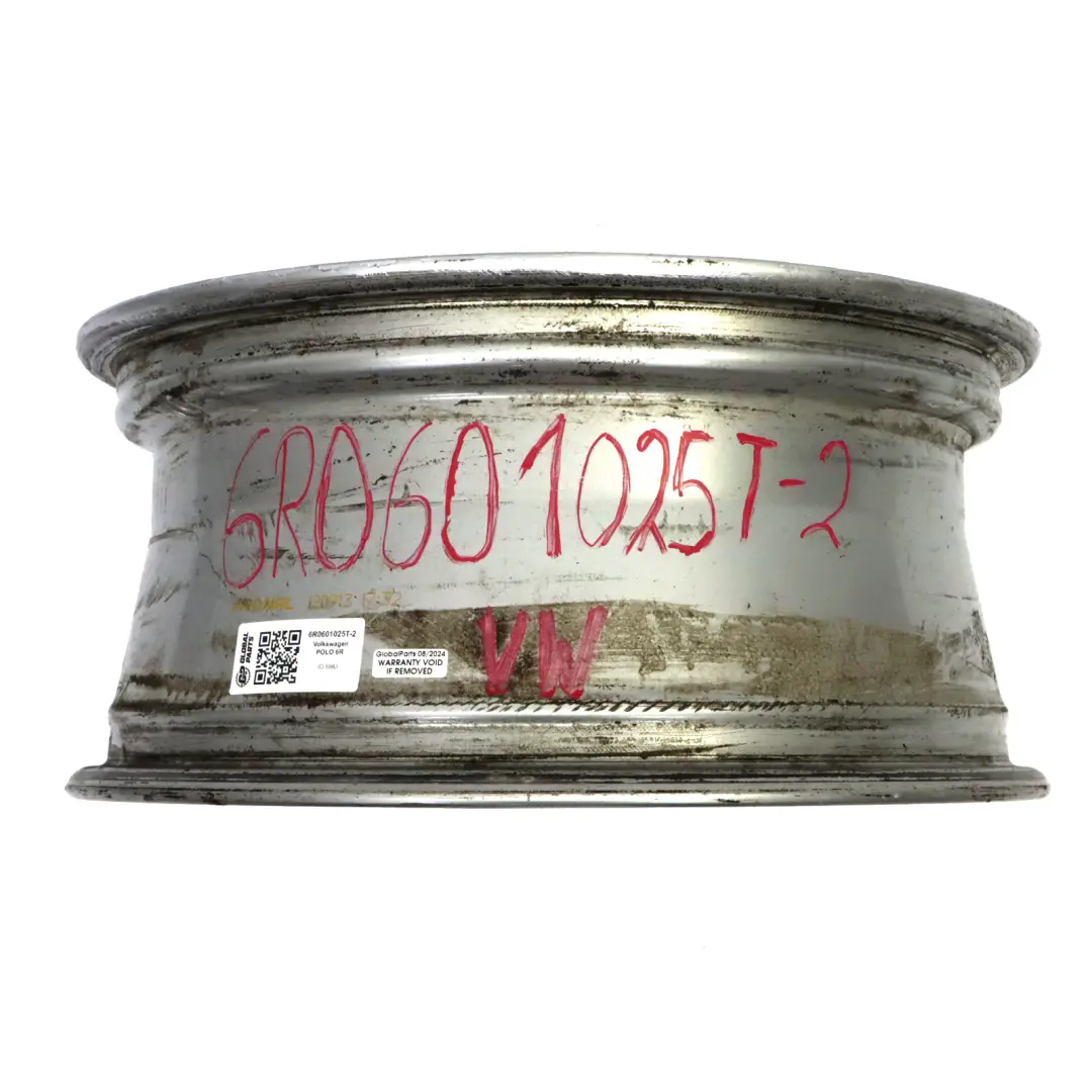 Mk5 6R Cerchi Lega Argento 16" ET:46 7J per Volkswagen Polo con numero di parte 6R0601025T Volkswagen Polo Mk5 6R Cerchi Lega Argento 16" ET:46 7J - SKU 6R0601025T-2 - Numero di parte 6R0601025T