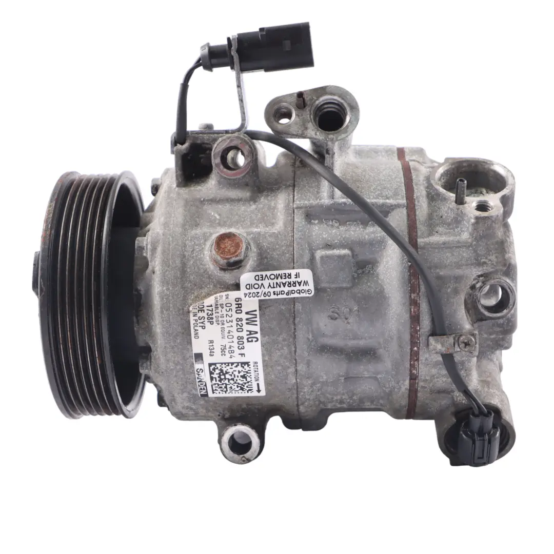 Volkswagen Polo 6R Aria condizionata Compressore A/C Unità - SKU 6R0820803F - Numero di parte 6R0820803F