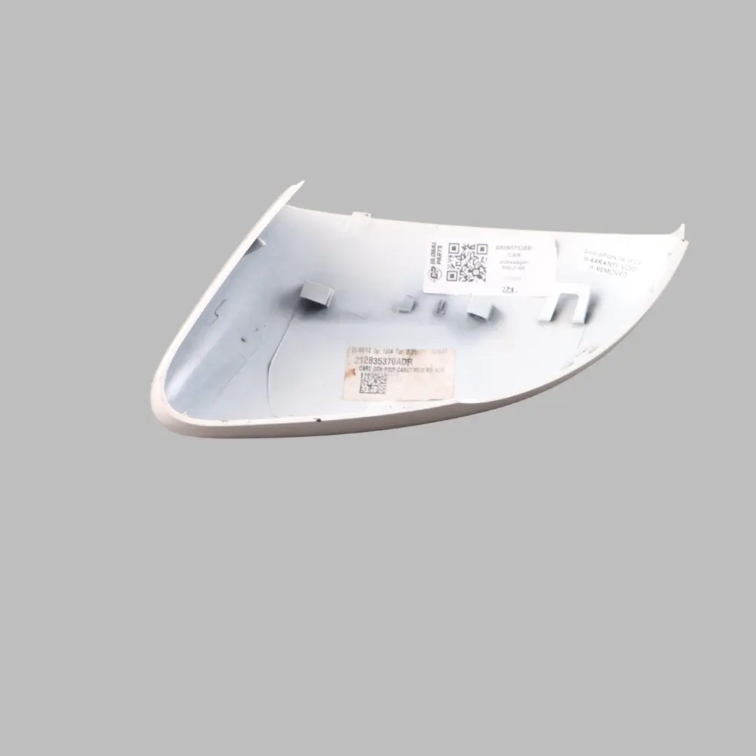 Mk5 6R Wing Mirror Cover Panel Right O/S Candy White - LB9A to Volkswagen Polo with Part number 6R0857538B Volkswagen Polo Mk5 6R Wing Mirror Cover Panel Right O/S Candy White - LB9A - SKU 6R0857538B-CAN - Part number 6R0857538B
