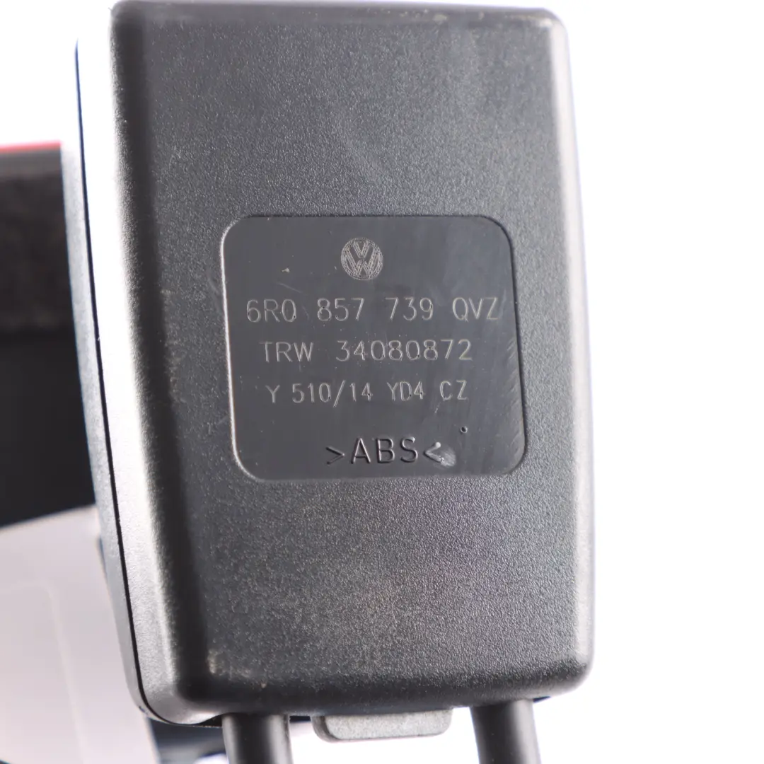 VW Polo 6R Napinacz Klamra Pasa Tylnej Kanapy Środkowy Podwójny - SKU 6R0857739 - Numer Części 6R0857739