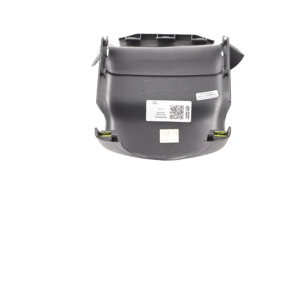 Volkswagen Polo 6R Steering Column Upper Trim Cover Panel Black - SKU 6R0858560C - Part number 6R0858560C