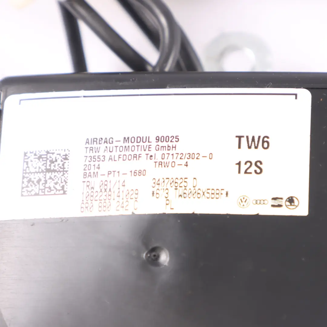 Volkswagen Polo 6R Module D'air De Siège Latéral Avant Droit - SKU 6R0880242C - Numéro de pièce 6R0880242C