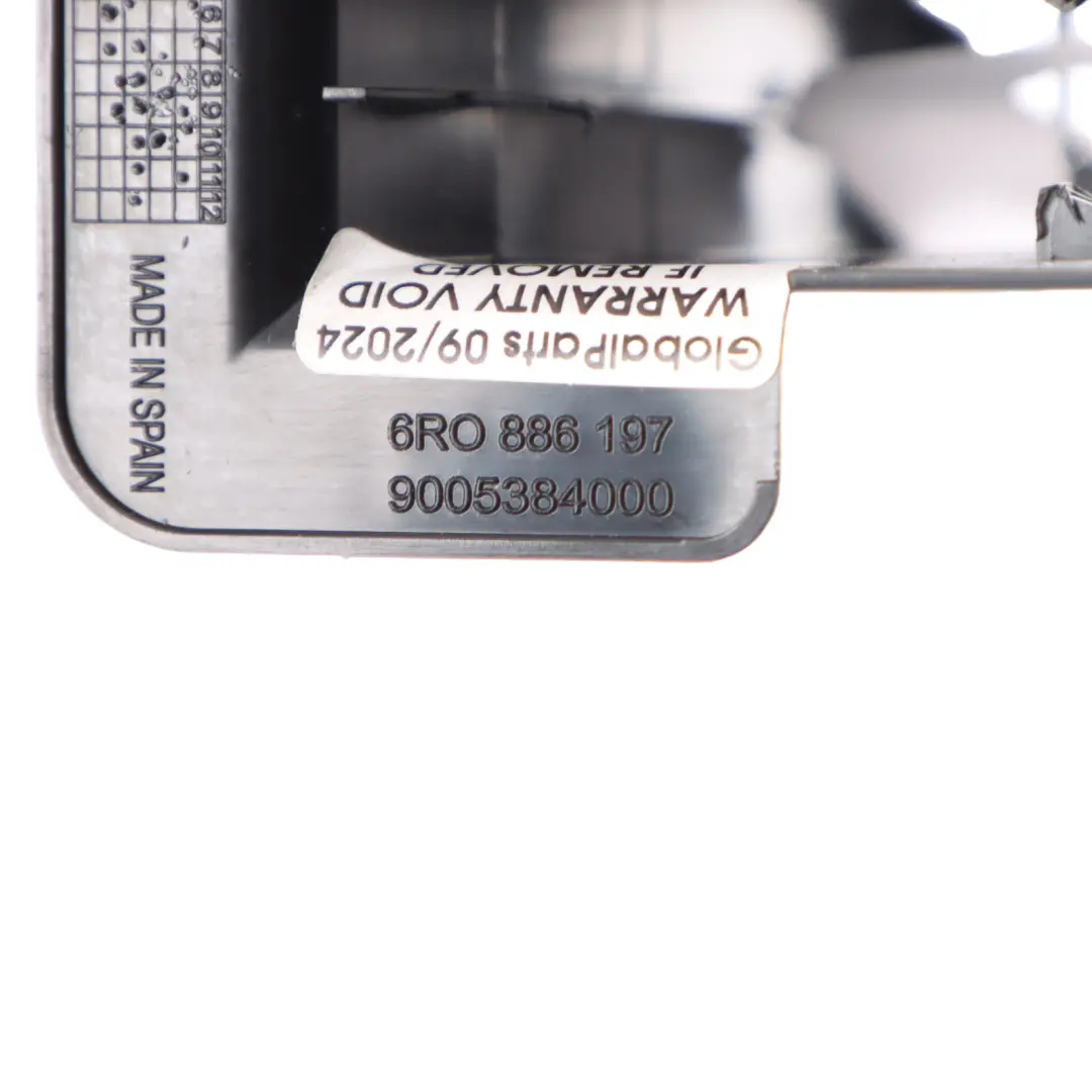 Rail Cover Trim Panel Cap Housing Black to Volkswagen Polo 6R Rear Seat with Part number 6R0886197 Volkswagen Polo 6R Rear Seat Rail Cover Trim Panel Cap Housing Black - SKU 6R0886197 - Part number 6R0886197