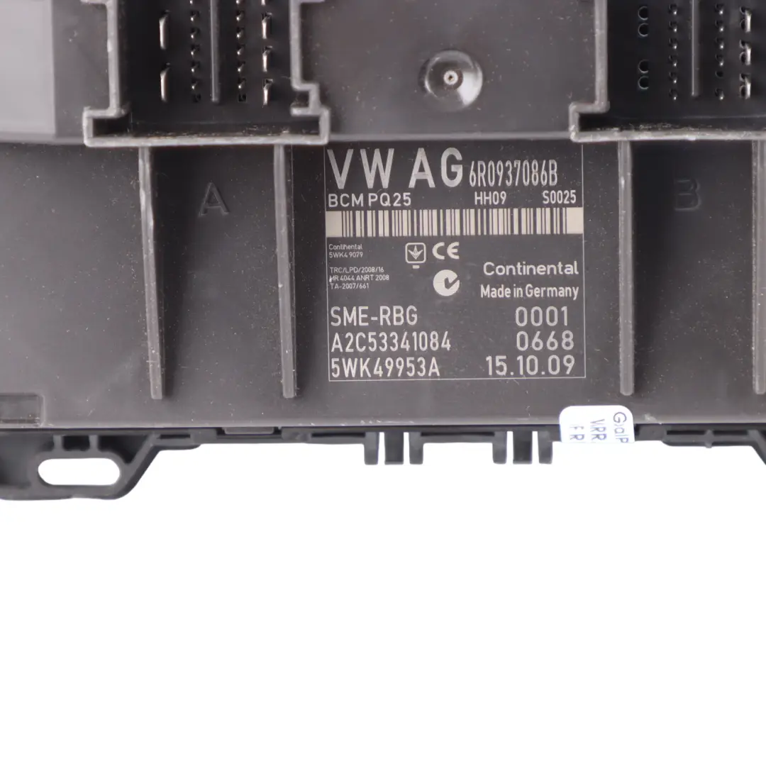 6J Body Control Comfort Unit Module BCM Unit ECU to Seat Ibiza with Part number 6R0937087D Seat Ibiza 6J Body Control Comfort Unit Module BCM Unit ECU - SKU 6R0937087D - Part number 6R0937087D