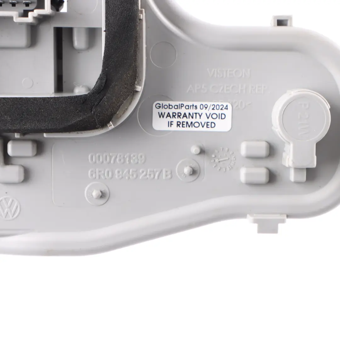 VW Polo 6R Rear Light Bulb Holder Right O/S Trunk Tailgate Socket - SKU RHD-6R0945257B - Part number 6R0945257B