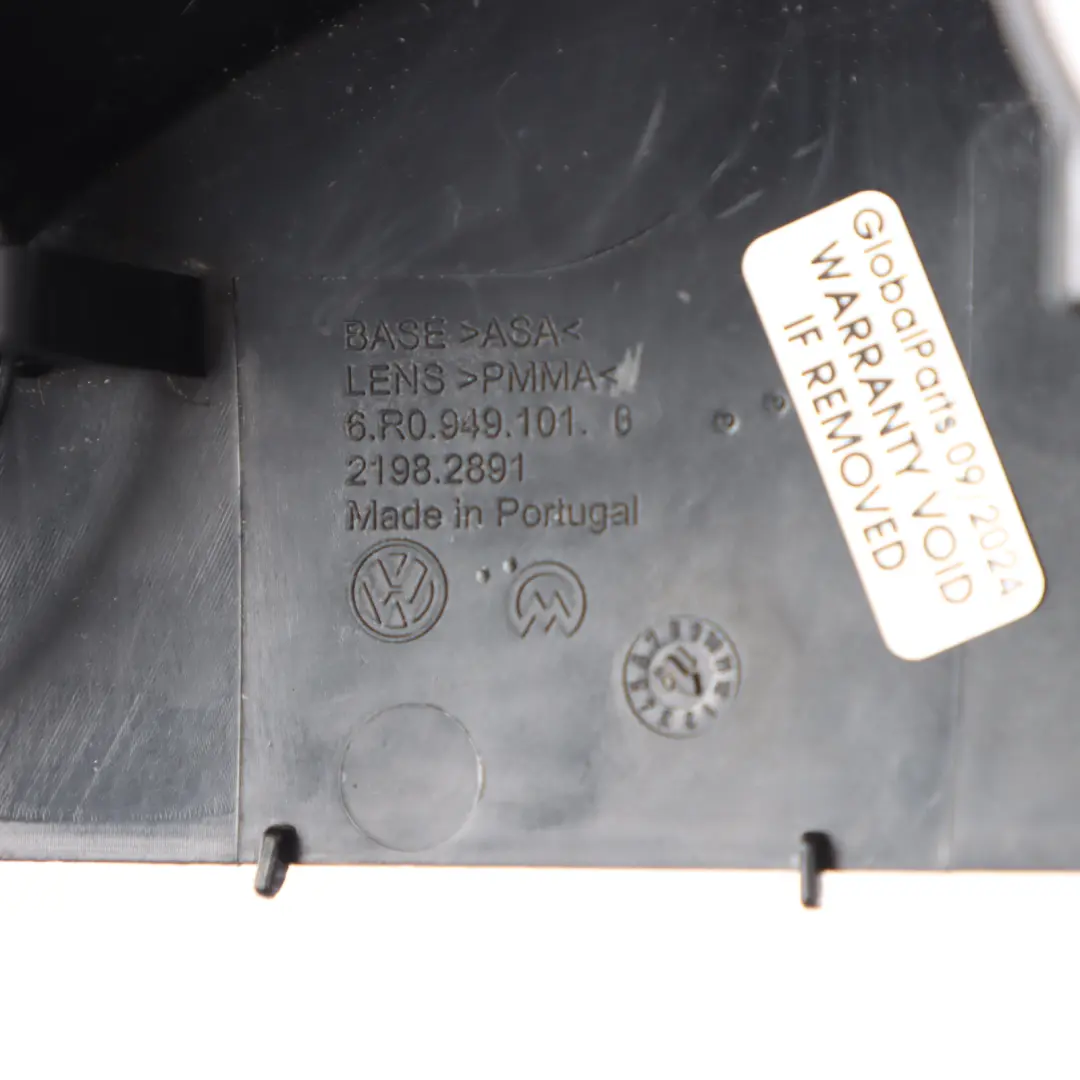 Volkswagen Polo 6R Espejo Retrovisor Izquierdo Indicador De Intermitentes - SKU 6R0949101F - Número de pieza 6R0949101F