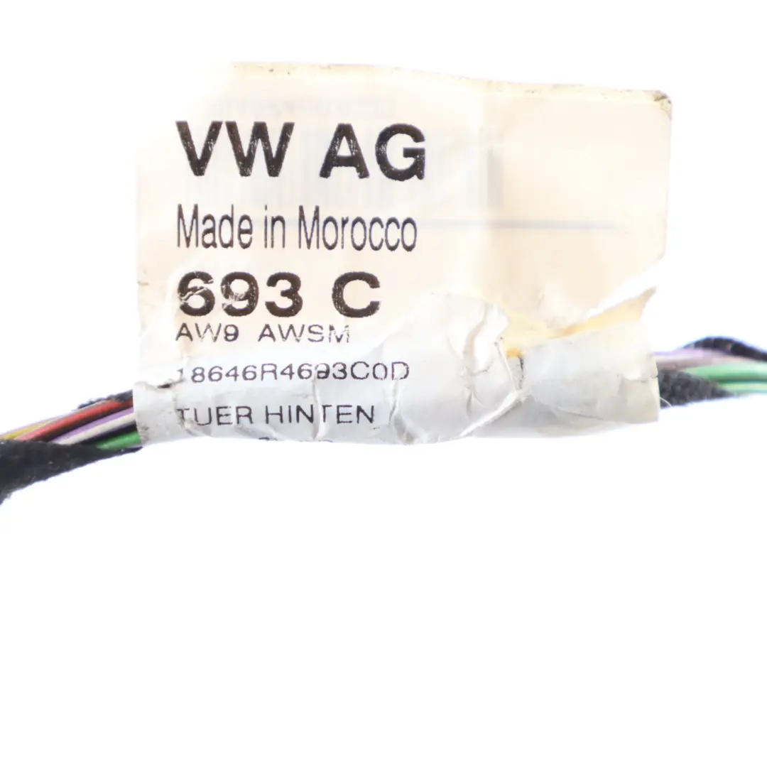 VW Volkswagen Polo 6R Cablaggio Porta Posteriore Sinistra Destra Cavo - SKU 6R4971693C - Numero di parte 6R4971693C