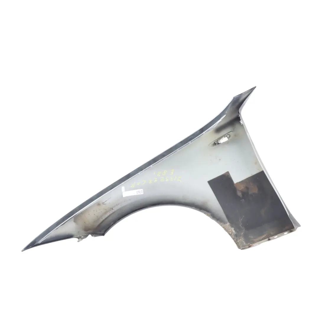 Side Panel Front Right O/S Wing Panel Fender Carbon Black - 416 to BMW E81 E87 with Part number 7133228 BMW E81 E87 Side Panel Front Right O/S Wing Panel Fender Carbon Black - 416 - SKU 7133228-CAR - Part number 7133228