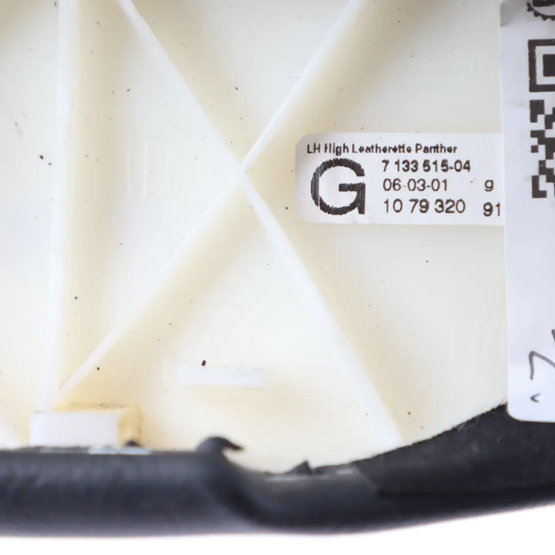 Armrest Leather Door Trim Left Panel N/S Black to Mini R50 R52 with Part number 7133515 Mini R50 R52 Armrest Leather Door Trim Left Panel N/S Black - SKU 7133515 - Part number 7133515