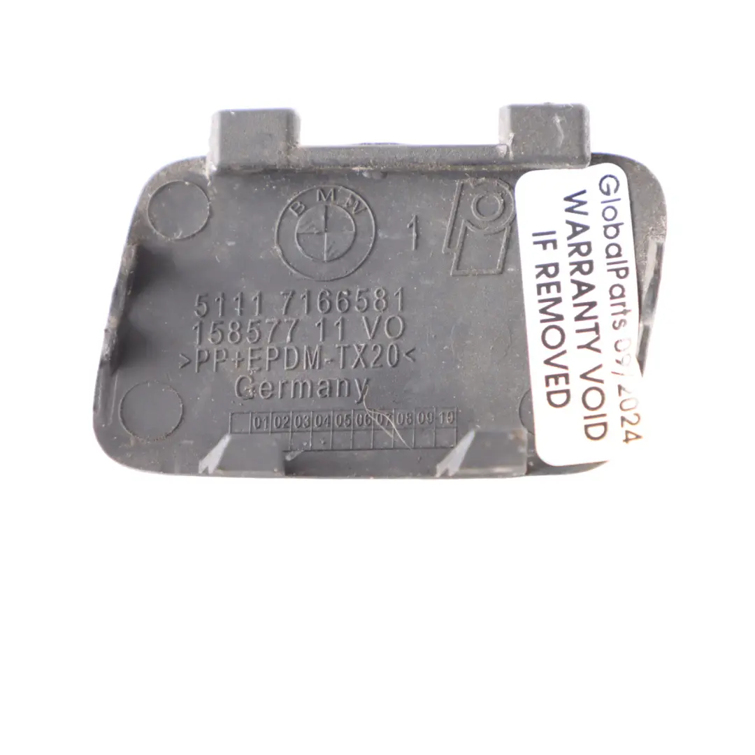 Vordere Stoßfänger Klappe Abschleppöse Sparkling Graphite für BMW E81 E87 LCI mit Teilenummer 7166581 BMW E81 E87 LCI Vordere Stoßfänger Klappe Abschleppöse Sparkling Graphite - SKU 7166581-MTB - Teilenummer 7166581