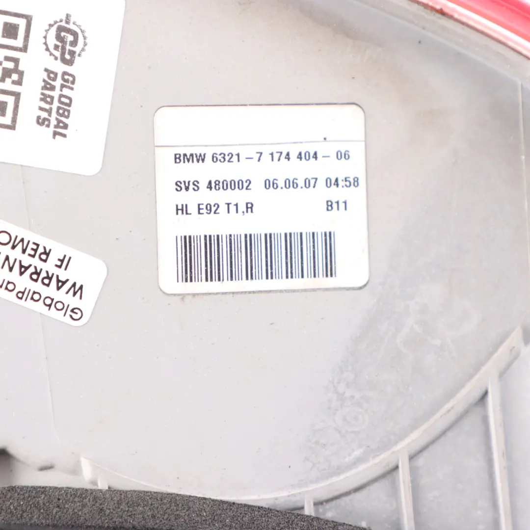 Rückleuchte BMW E92 Coupe Licht in Seitenwand rechts O/S für mit Teilenummer 7174404 Rückleuchte BMW E92 Coupe Licht in Seitenwand rechts O/S - SKU 7174404-4 - Teilenummer 7174404