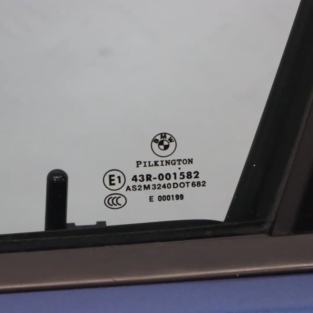 BMW E90 E91 Door Front Left N/S Montegoblau Montego Blue Metallic - A51 - SKU 7203643-MTB2 - Part number 7203643