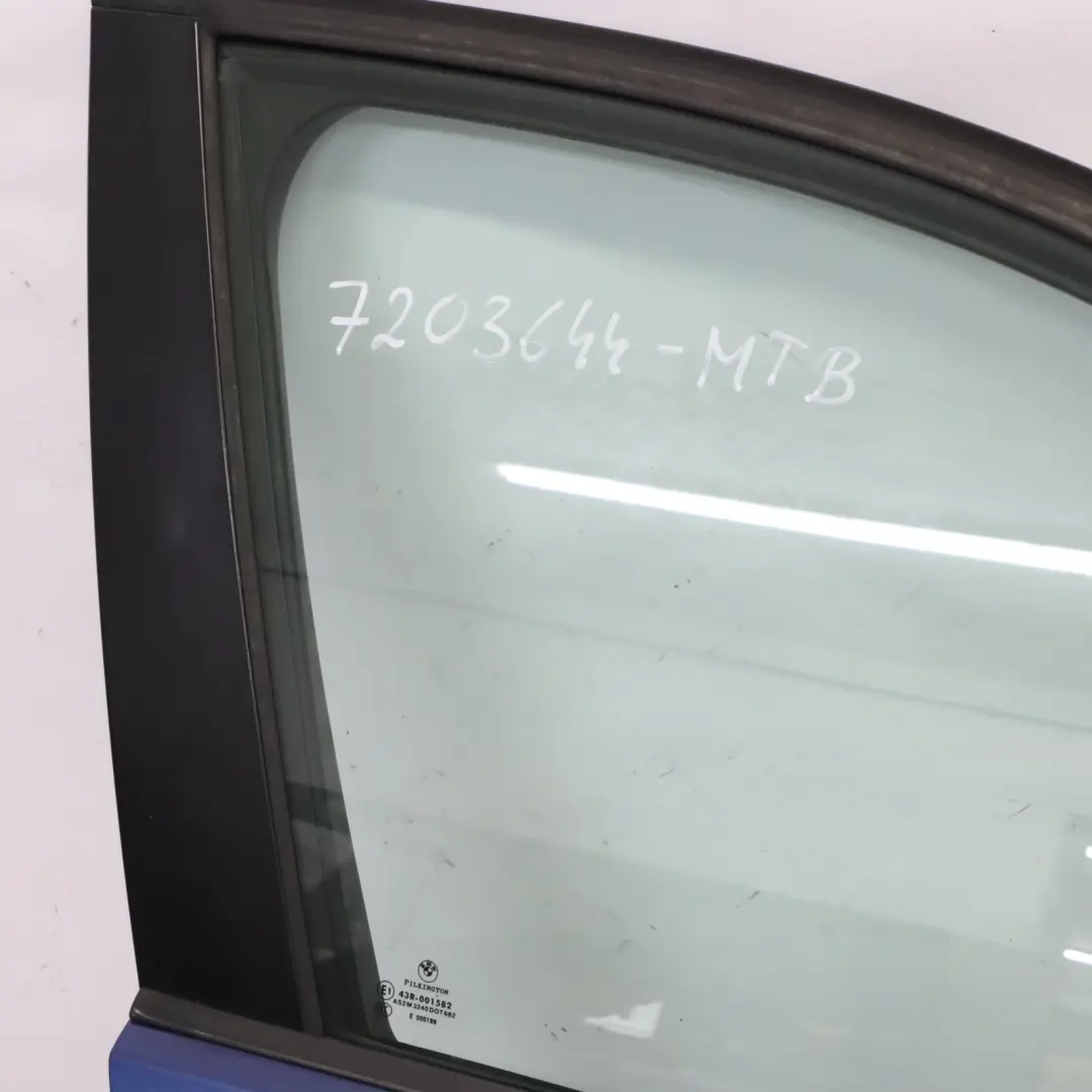 BMW E90 E91 Porte Avant Droite Montegoblau Montego Blue Blau - A51 - SKU 7203644-MTB - Numéro de pièce 7203644