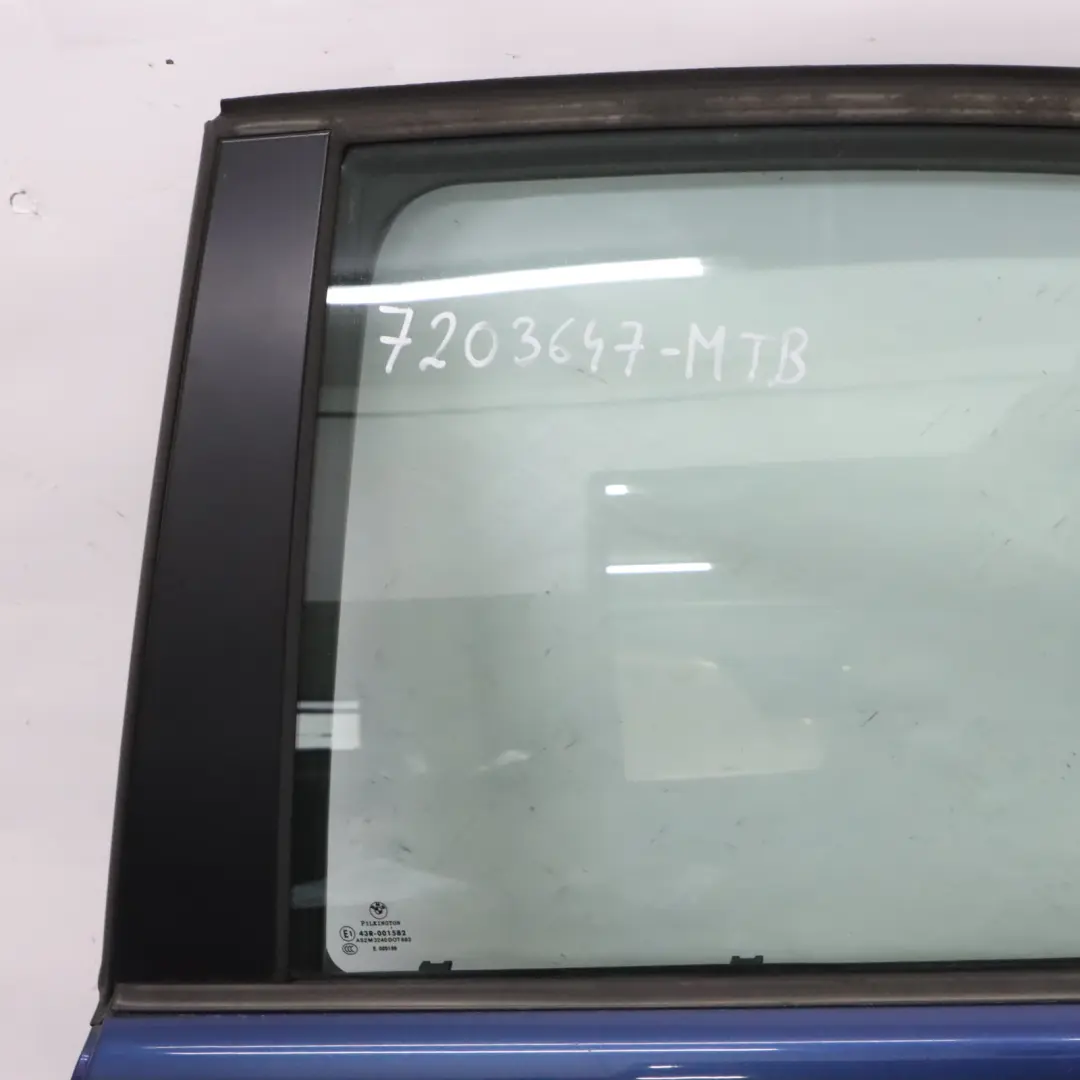 Drzwi Lewe Tylne Montegoblau Niebieski Metalik - A51 do BMW E90 o numerze 7203647 BMW E90 Drzwi Lewe Tylne Montegoblau Niebieski Metalik - A51 - SKU 7203647-MTB - Numer Części 7203647