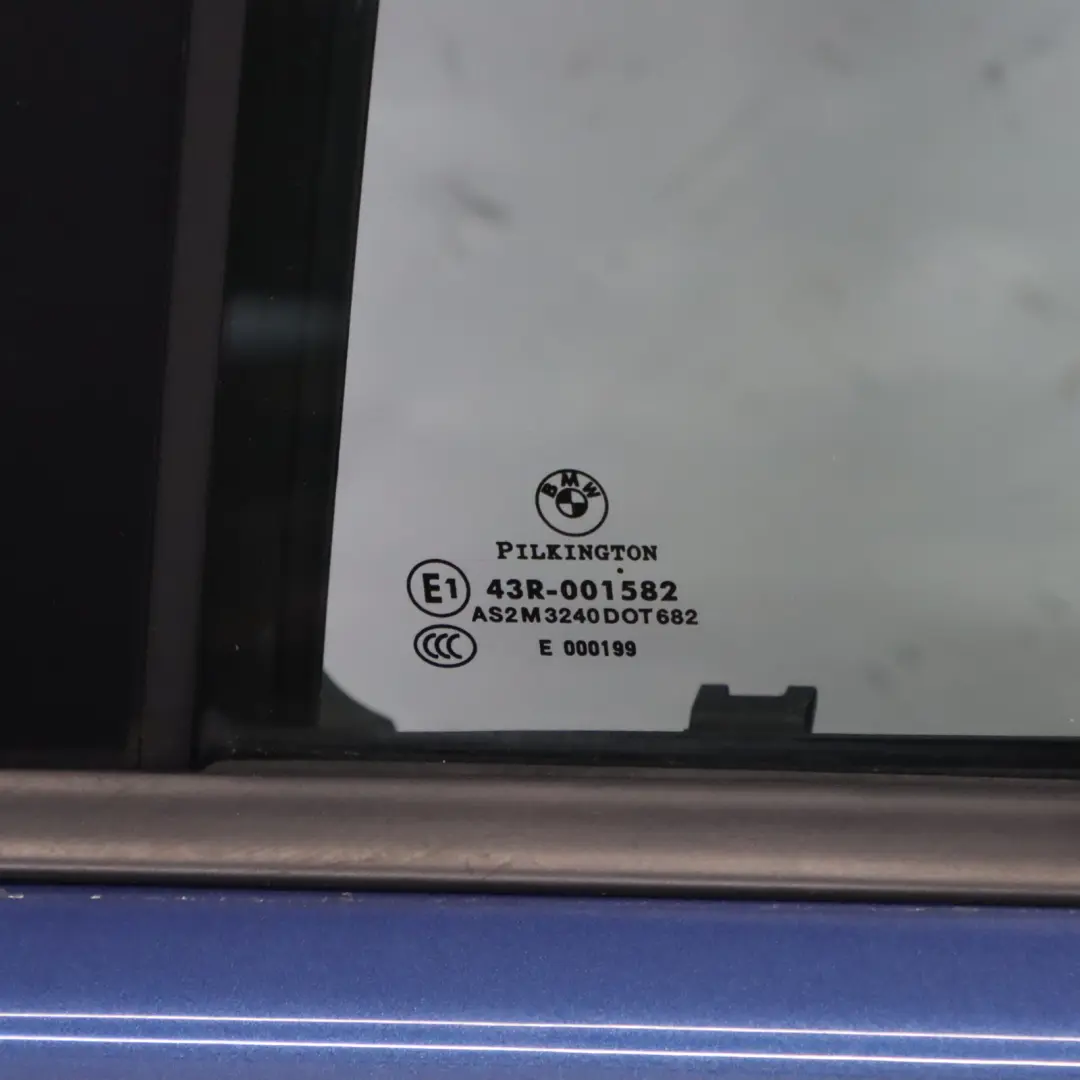 Puerta Trasera Izquierda Montegoblau Metalizado - A51 para BMW E90 con número de pieza 7203647 BMW E90 Puerta Trasera Izquierda Montegoblau Metalizado - A51 - SKU 7203647-MTB - Número de pieza 7203647