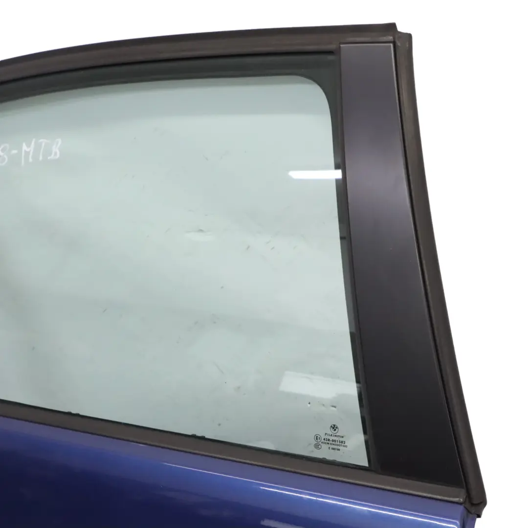 BMW E90 Drzwi Prawy Tył Montegoblau Montego Blue Niebieski Metalik - A51 - SKU 7203648-MTB - Numer Części 7203648