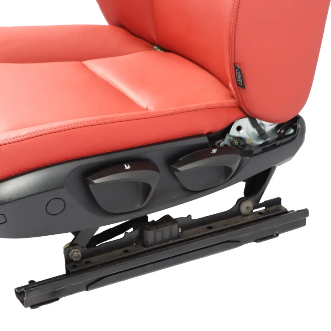 Front Left N/S Interior Heated Leather Kansas Red to BMW Z4 E89 Roadster Seat with Part number 7213915 BMW Z4 E89 Roadster Seat Front Left N/S Interior Heated Leather Kansas Red - SKU 7213915 - Part number 7213915